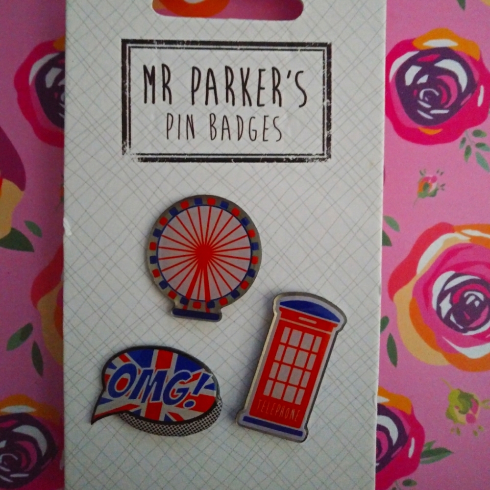 🇬🇧 Set of 3 UK Themed Pins 🇬🇧 Mr. Parker's Pin Badges